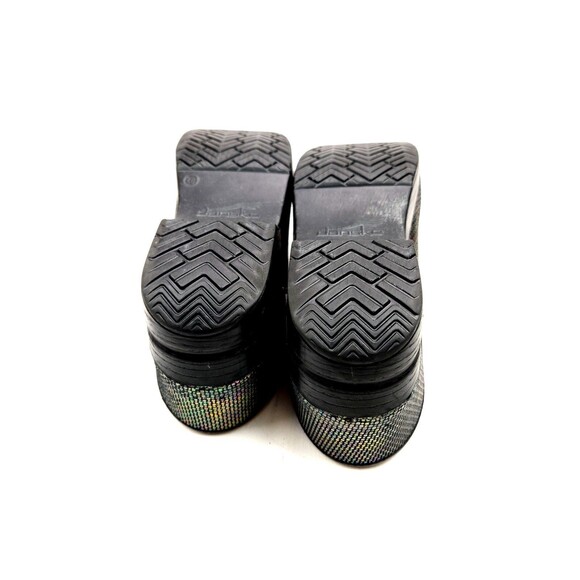 Dansko Black Iridescent Clogs Size 40 (US 9.5-10) Bead Texture - Picture 7 of 12